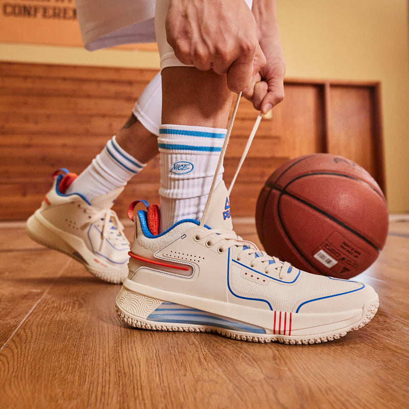 PEAK Basketball Shoes FLASH Limited Edition Beige ET31013A