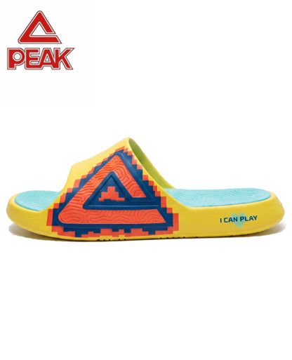 PEAK TAICHI Sport Slippers Couple Shoes for Men Women ET33147L Yellow Orange