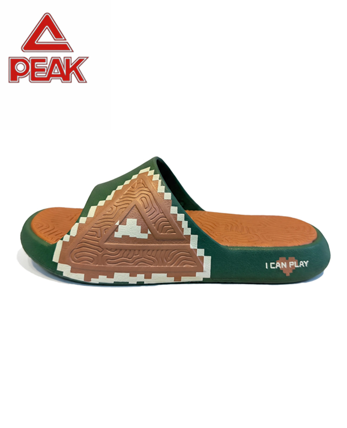 PEAK TAICHI Sport Slippers Kids Shoes for Boys Girls ET33147L Green Brown
