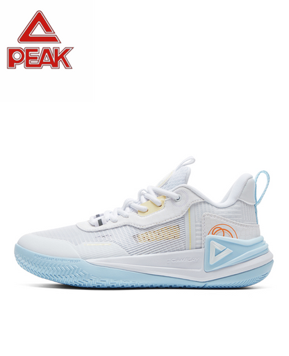 PEAK Basketball Shoes Ranger 2.0 Sports Sneakers for Indoor and Outdoor Courts DA410027 White