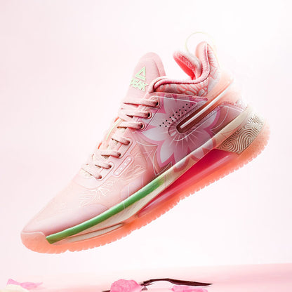 PEAK Basketball Shoes FLASH Limited Edition Sakura Pink ET31997A
