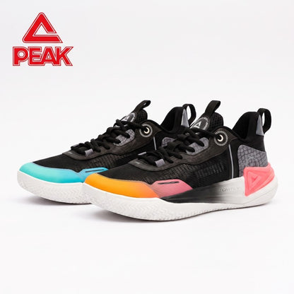PEAK Basketball Shoes Ranger 2.0 Kids Sports Sneakers for Indoor and Outdoor Courts DA410028 Mixed Color