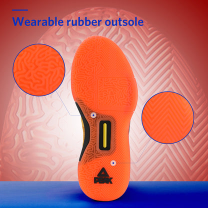 PEAK Basketball Shoes FLASH Retro sneakers EW94455A Orange