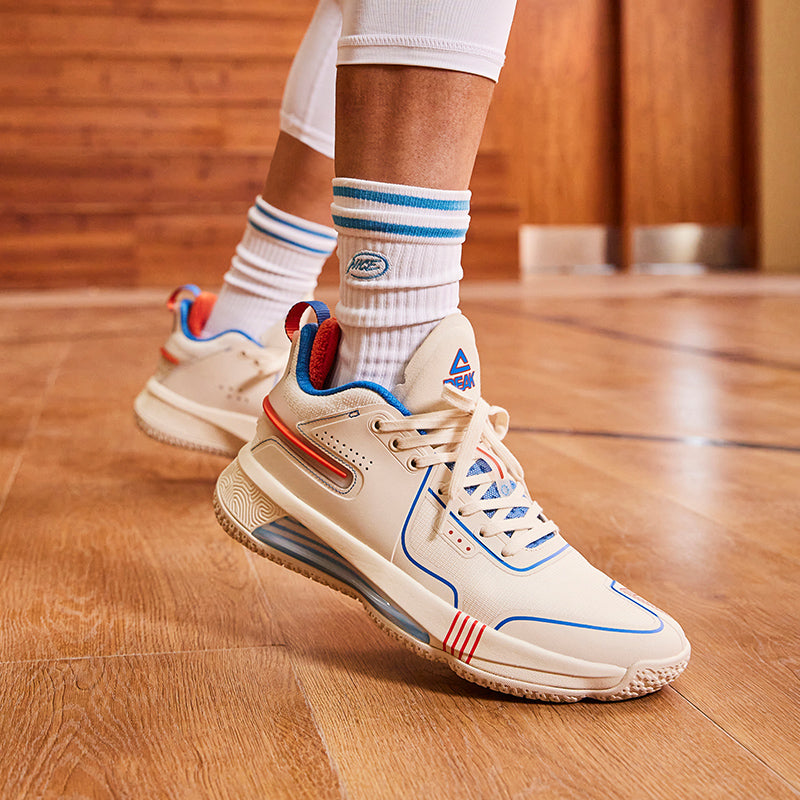 PEAK Basketball Shoes FLASH Limited Edition Beige ET31013A