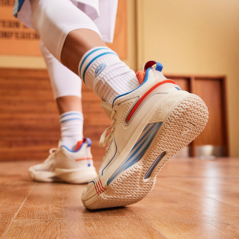 PEAK Basketball Shoes FLASH Limited Edition Beige ET31013A