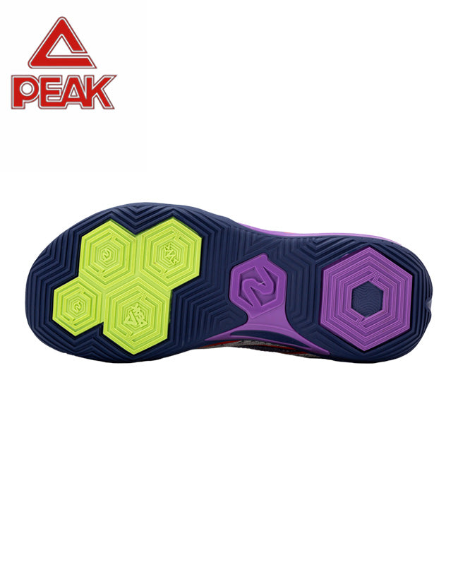 PEAK Basketball Shoes Sports Sneakers for Indoor and Outdoor Courts DA540031 Purple