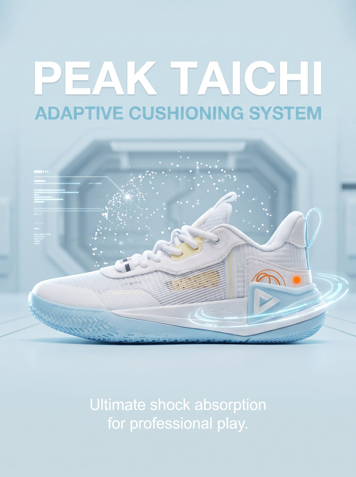 PEAK Basketball Shoes Ranger 2.0 Sports Sneakers for Indoor and Outdoor Courts DA410027 White
