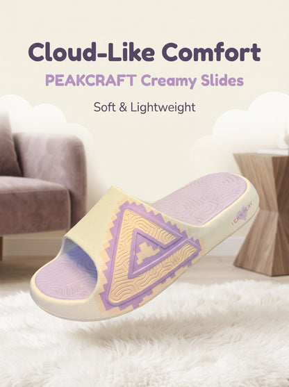 PEAK TAICHI Sport Slippers Kids Shoes for Boys Girls ET33147L Beige LtPurple