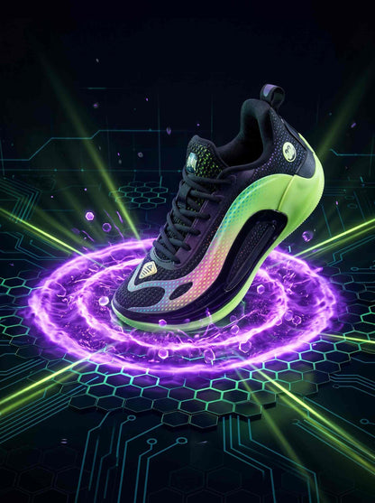 PEAK BASKETBALL SHOES AW4 Andrew Wiggins P.E Sneaker Energetic ET54701A BLACK GREEN