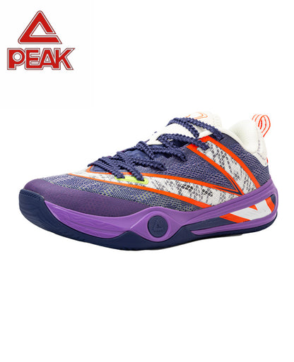PEAK Basketball Shoes Sports Sneakers for Indoor and Outdoor Courts DA540031 Purple